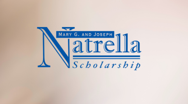 The words Natrella Scholarship