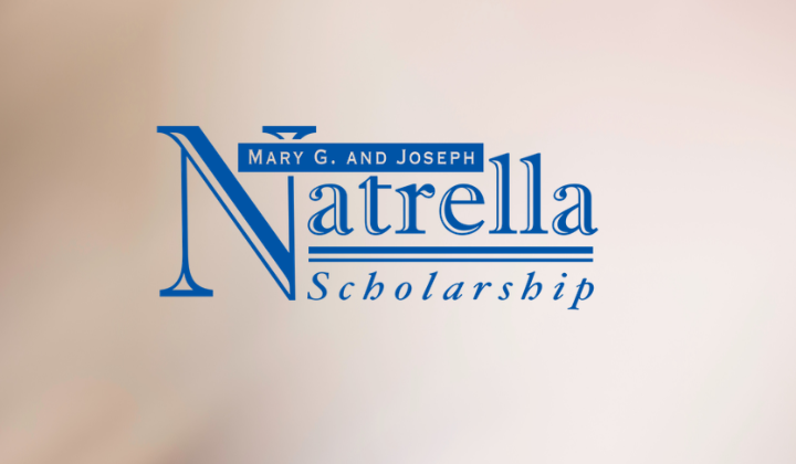 The words Natrella Scholarship