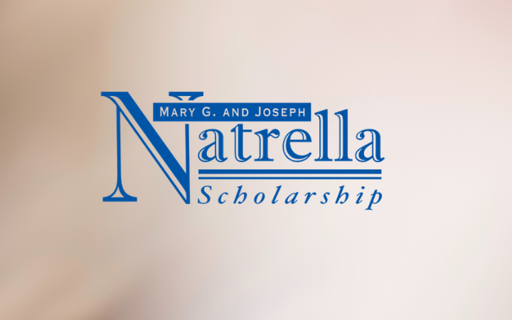 The words Natrella Scholarship