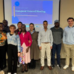 Student chapter members, from left: Nicholas Dusek, Deborah Damptey, Naomi Uwagbai, Rono Lizzy, Gaoya Tu, Bai Jing, Mohammed Aloisaimi, Kwame Danso, Truman Werremeyer, and Isaac Dubovoy